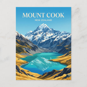 Mount Cook National Park New Zealand Postcard