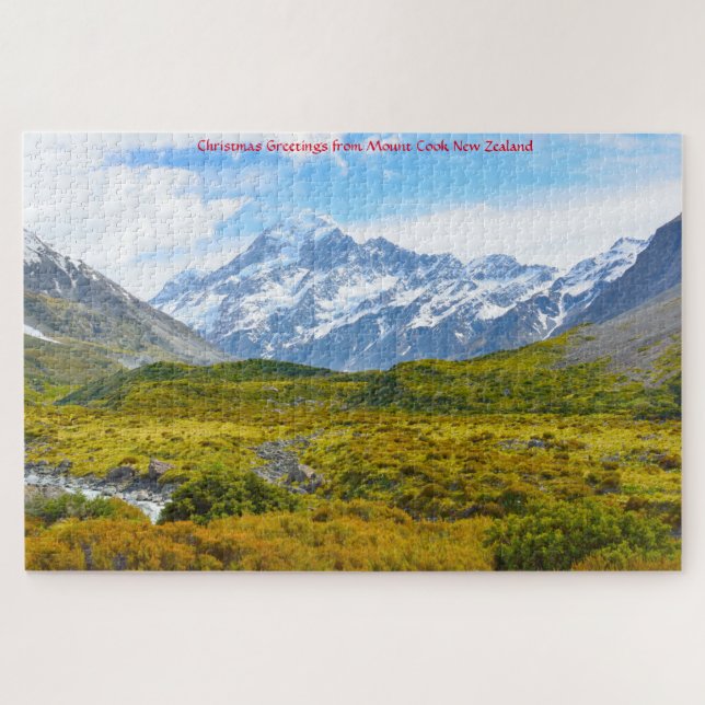 Mount Cook New Zealand Jigsaw Puzzle (Horizontal)