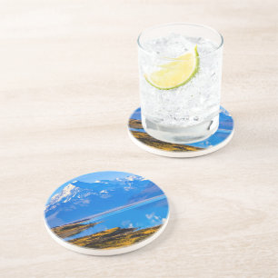 Mount Cook Overlooking Lake Pukaki, NZ Coaster