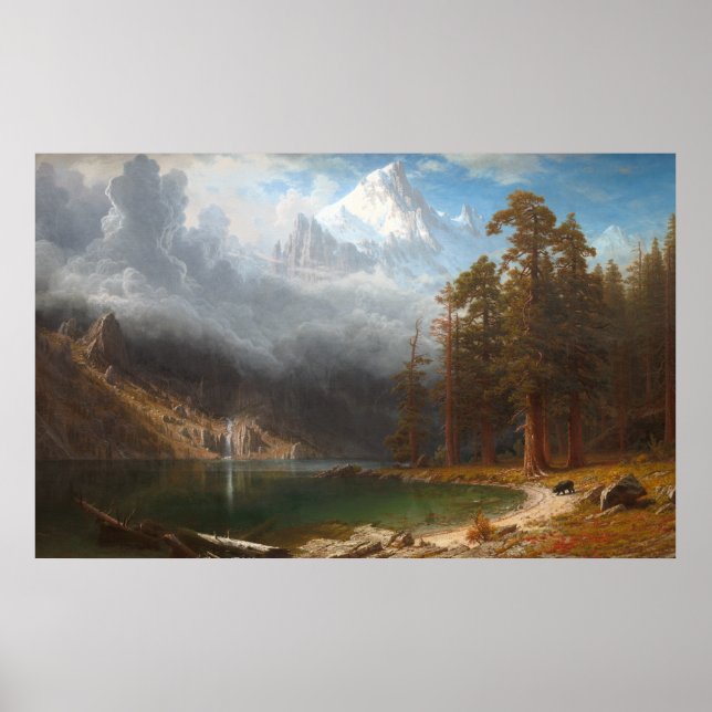 Mount Corcoran by Albert Bierstadt Poster (Front)