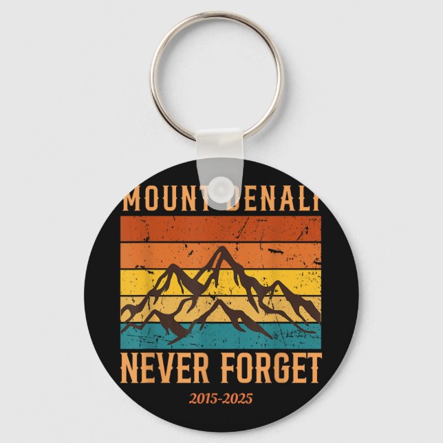 Mount Denali National Park Mount Mckinley Us Key Ring (Front)