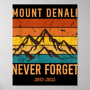 Mount Denali National Park Mount Mckinley Us Poster