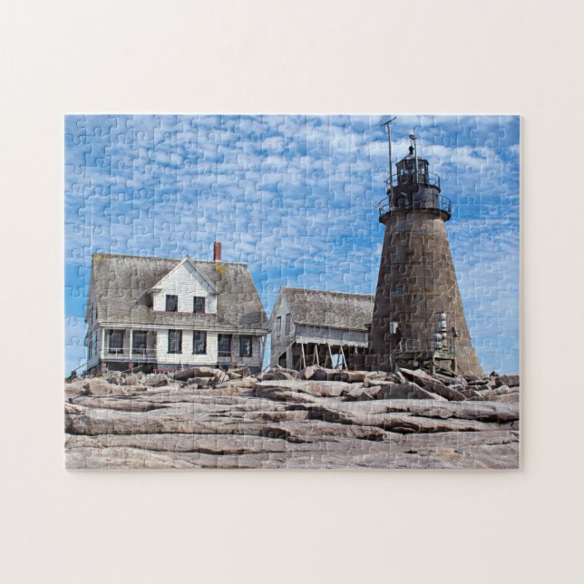 Mount Desert Rock Lighthouse, Maine Jigsaw Puzzle (Horizontal)