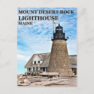 Mount Desert Rock Lighthouse, Maine Postcard