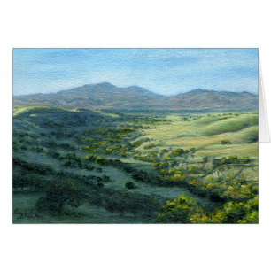"Mount Diablo Southern View" Blank Note Card