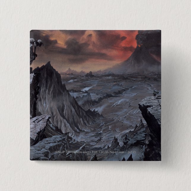 Mount Doom 15 Cm Square Badge (Front)