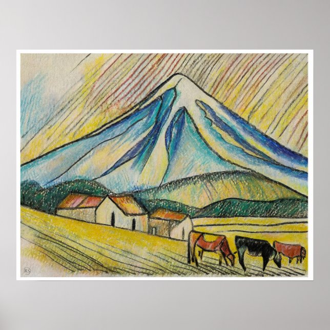 Mount Egmont - Archival Art Print (Front)