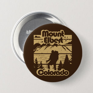 Mount Elbert Colorado 7.5 Cm Round Badge
