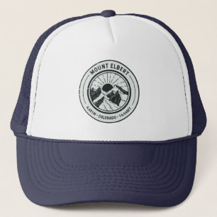 Mount Elbert Colorado Hiking Skiing Travel Trucker Hat
