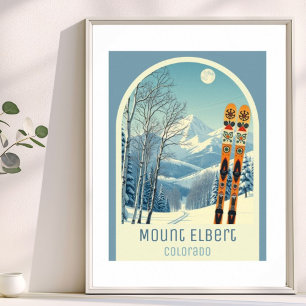 Mount Elbert Colorado ski resort Poster
