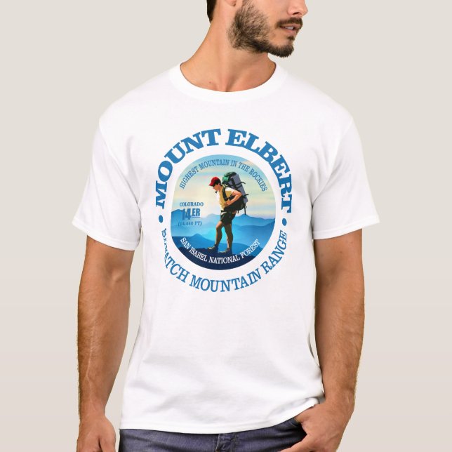 Mount Elbert (Hiker C) T-Shirt (Front)