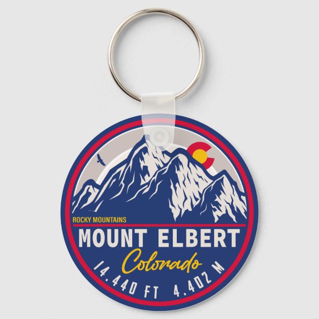 Mount Elbert, Sawatch Range, Colorado. Key Ring (Front)