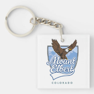 Mount Elbert Travel patch Key Ring