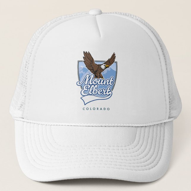 Mount Elbert Travel patch Trucker Hat (Front)