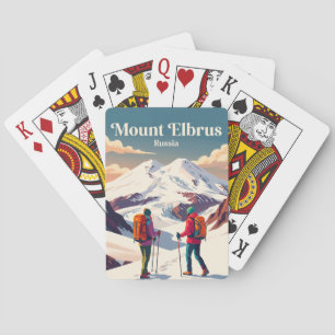 Mount Elbrus Russia Playing Cards