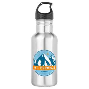 Mount Elbrus Russia Stars Moon 532 Ml Water Bottle