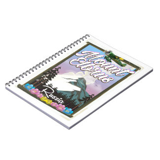 Mount Elbrus, Russian travel poster Notebook