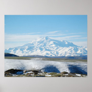Mount Elbrus (The Highest Mountain in Europe) Poster