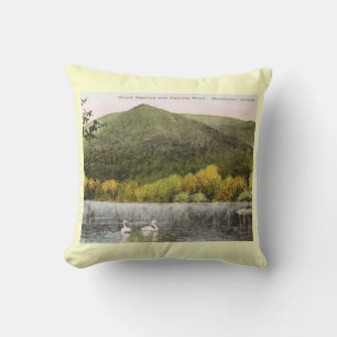 Mount Equinox, Manchester, Vermont Vintage Cushion