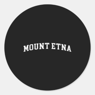 Mount Etna  Classic Round Sticker