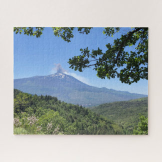 Mount Etna Erupts Jigsaw Puzzle