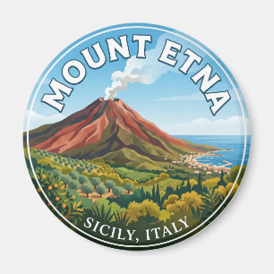 Mount Etna Italy Magnet