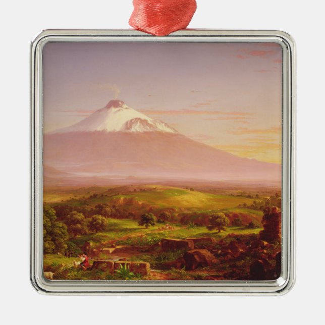 Mount Etna Metal Tree Decoration (Front)