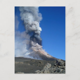 Mount Etna - volcanic eruption Postcard