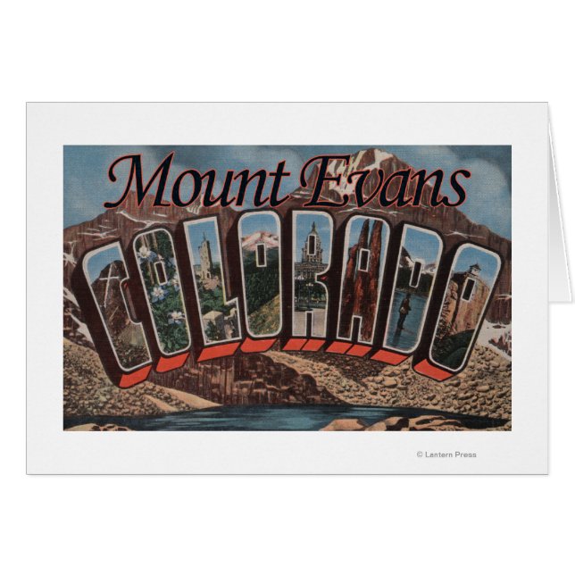 Mount Evans, Colorado - Large Letter Scenes (Front Horizontal)