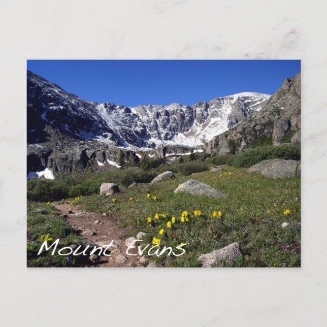 Mount Evans Postcard (Front)
