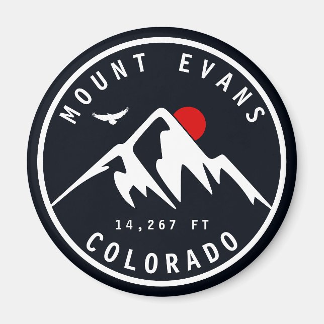 Mount Evans Wilderness 14er - Colorado mountains Magnet (Front)