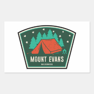 Mount Evans Wilderness Colorado Camping Rectangular Sticker