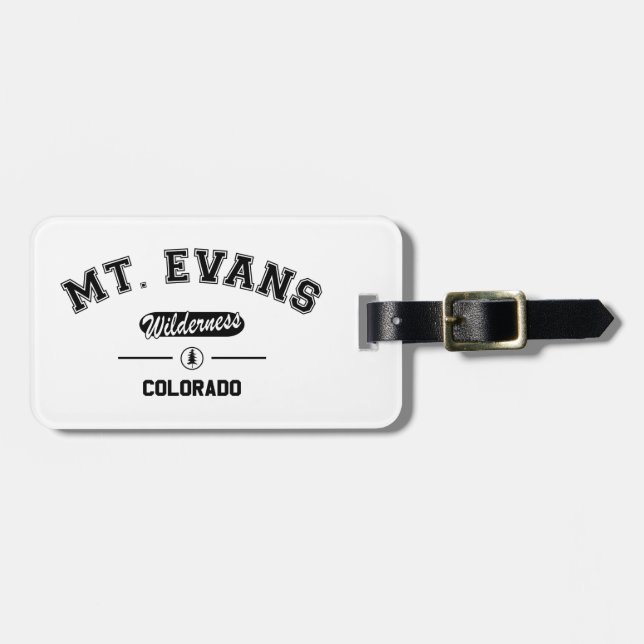 Mount Evans Wilderness Luggage Tag (Front Horizontal)