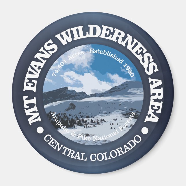 Mount Evans Wilderness Magnet (Front)
