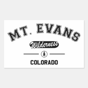 Mount Evans Wilderness Rectangular Sticker