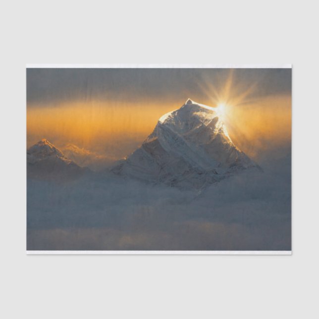 Mount Everest at Sunrise Tissue Paper (Front)