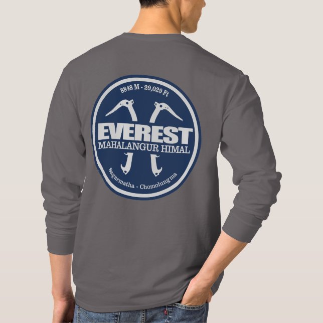 Mount Everest (axes 2) T-Shirt (Back)
