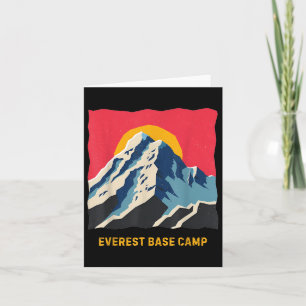 Mount Everest Base Camp Himalayas Mountain Hike Cl Card