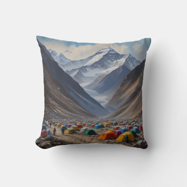 Mount Everest base camp, Nepal Cushion (Front)