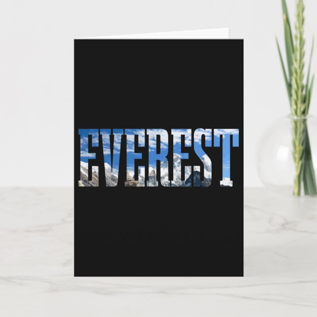 Mount Everest Expidition Mt Mountaineers  Card (Front)