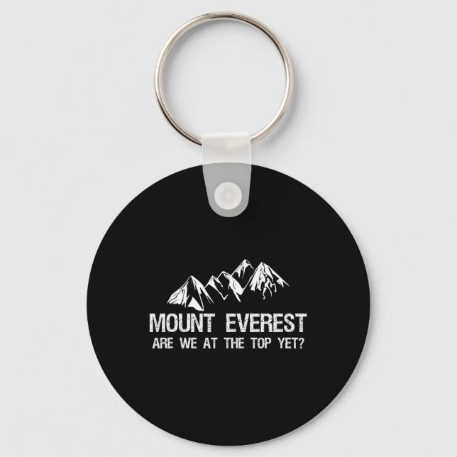 Mount Everest Funny Mountain Climbing Expedition  Key Ring (Front)