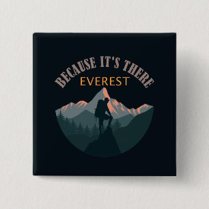Mount Everest, Hiker 15 Cm Square Badge