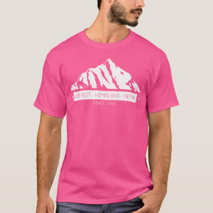 Mount Everest Himalaya Nepal Baseball Sleeve T-Shirt