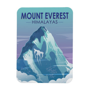 Mount Everest Himalayas Vintage  Magnet