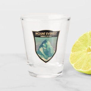 Mount Everest Himalayas Vintage Shot Glass