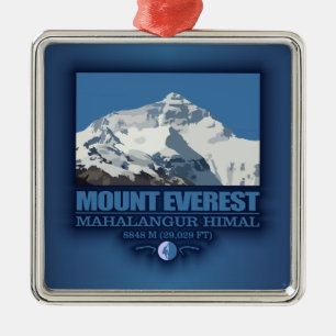 Mount Everest Metal Tree Decoration