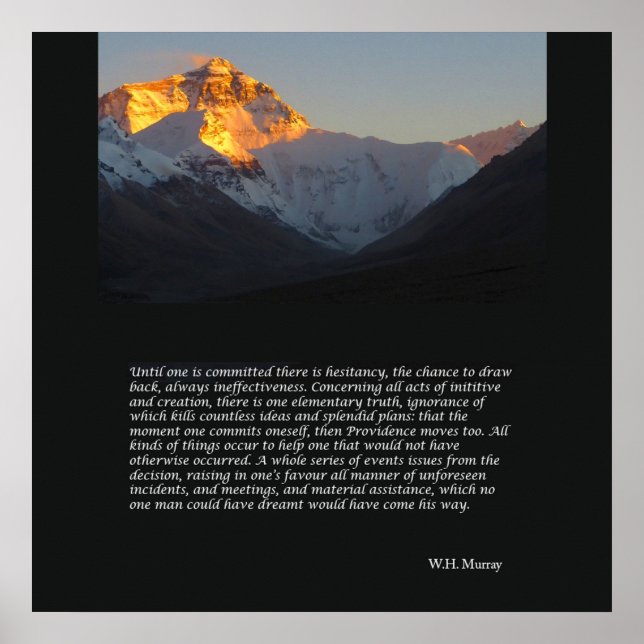 Mount Everest Motivational Poster (Front)