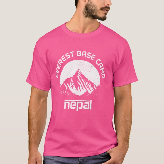 Mount Everest Nepal Himalaya Mountaineer Mountain  T-Shirt (Front)