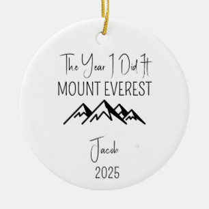 Mount Everest ornament for climbing lover