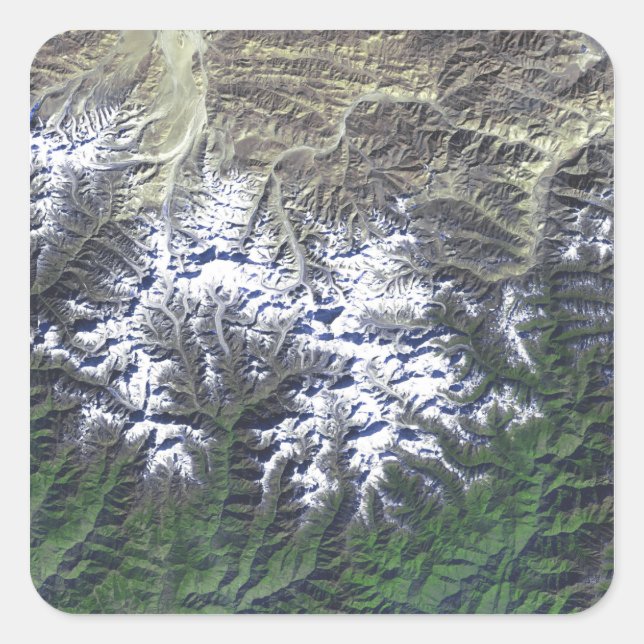 Mount Everest Square Sticker (Front)